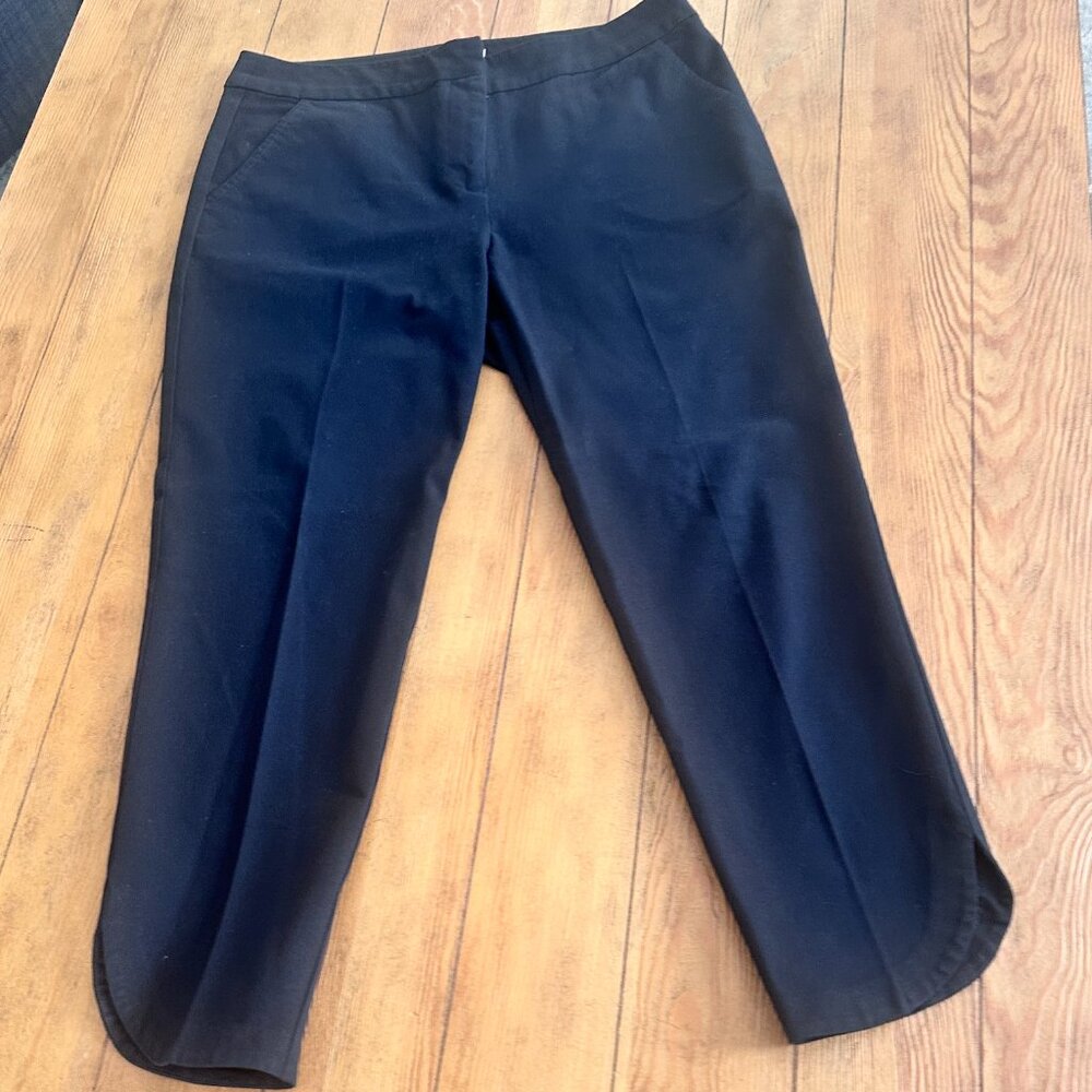 TRINA TURK crop slack with curved hem size 14